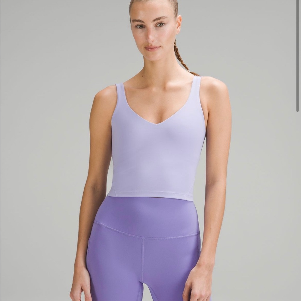 Lululemon lilac smoke align tank